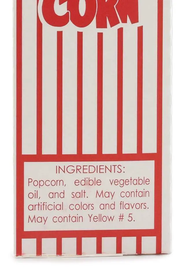 Alt view image 6 of 6 - 5-E Red and White Close Top Popcorn Boxes, 3.3 Oz, 250 Pack