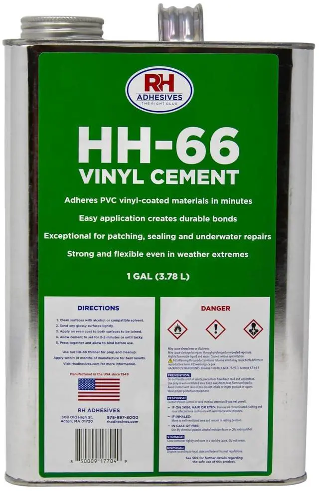 Main image of HH66 Vinyl Cement - 1 Gallon Truck Tarp Pool Cover Awning Tent Repair