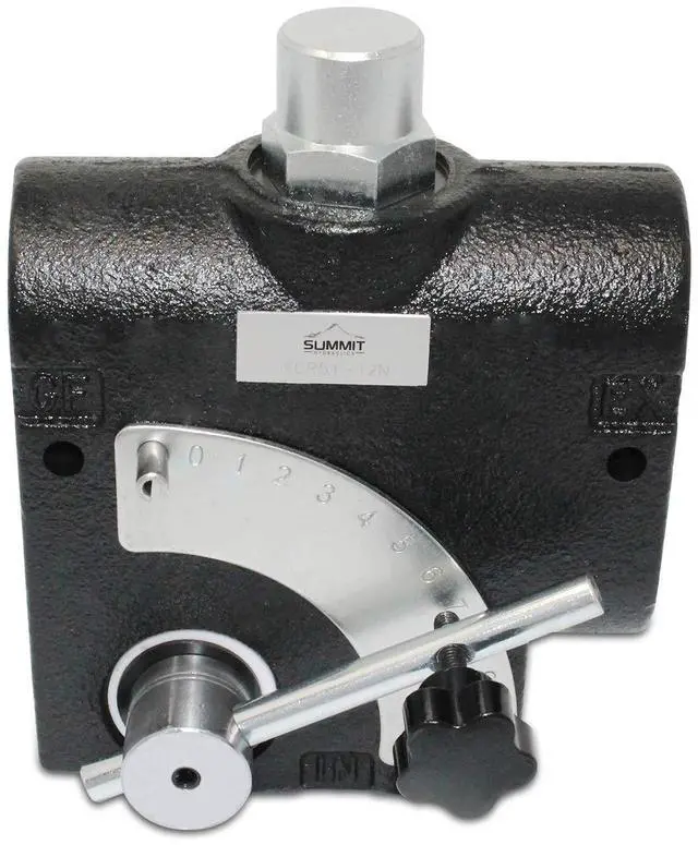 Alt view image 2 of 6 - Hydraulic Adjustable Variable Flow Control Valve w/Relief, 0-30 GPM, 3/4 NPT Port Size