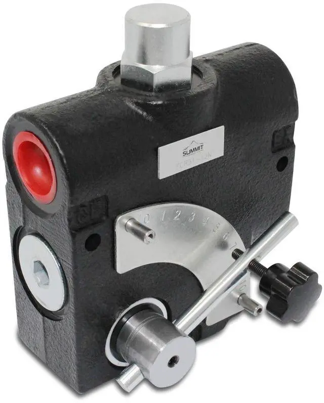 Alt view image 3 of 6 - Hydraulic Adjustable Variable Flow Control Valve w/Relief, 0-30 GPM, 3/4 NPT Port Size