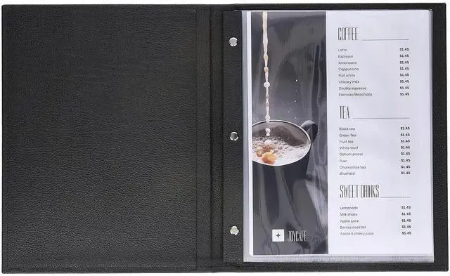 Main image of Made of Premium Faux Leather - 10 Views - 8.5" x 11" (10-Pack) (Black)