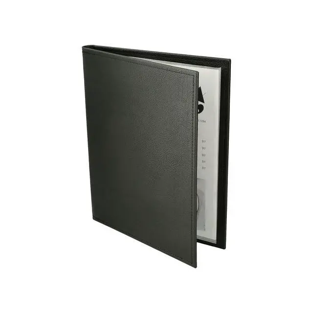 Alt view image 2 of 6 - Made of Premium Faux Leather - 10 Views - 8.5" x 11" (10-Pack) (Black)
