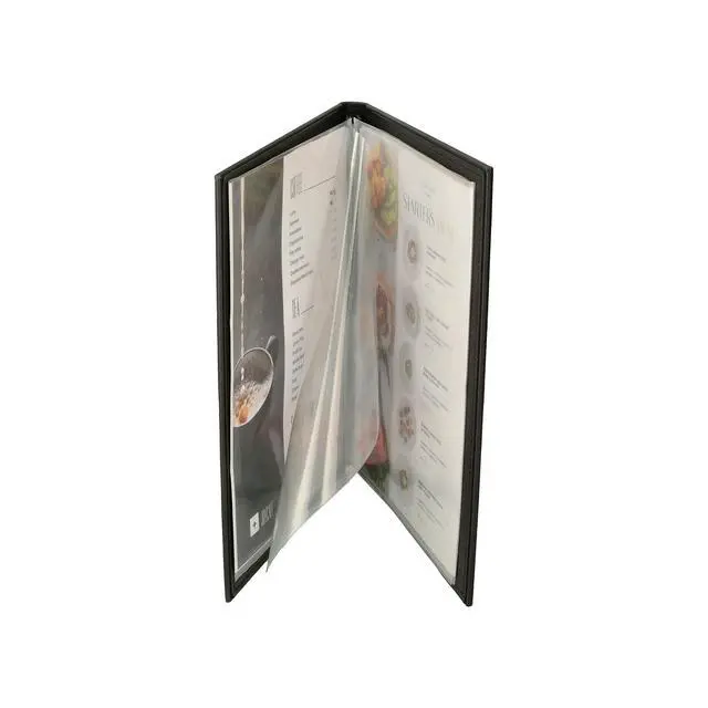 Alt view image 6 of 6 - Made of Premium Faux Leather - 10 Views - 8.5" x 11" (10-Pack) (Black)