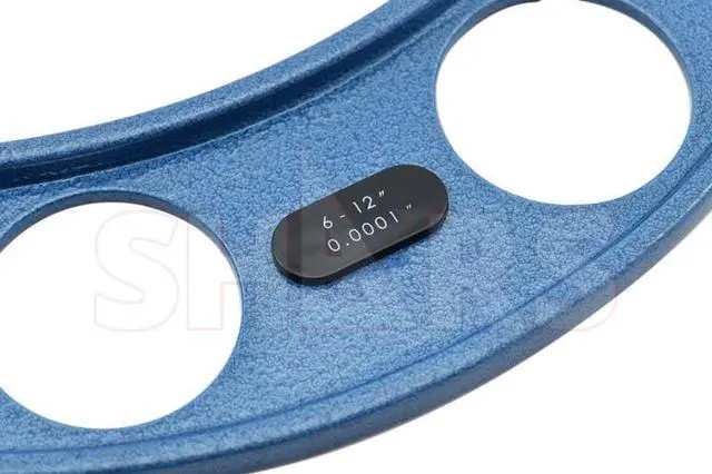 Alt view image 3 of 6 - 6-12" Outside Micrometer Set with Interchangeable Anvils.0001" 303-2382 R