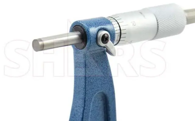 Alt view image 5 of 6 - 6-12" Outside Micrometer Set with Interchangeable Anvils.0001" 303-2382 R