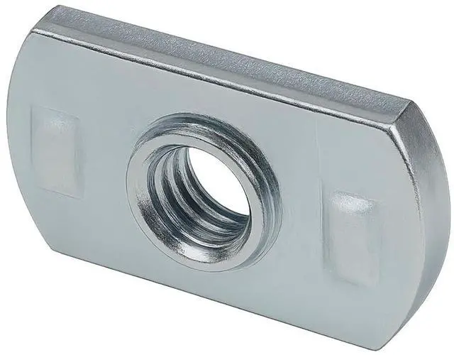 Main image of 3786, 15 Series 1/4-20 Centered Slide in Economy T-Nut Steel (500 Pack)