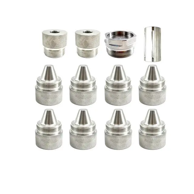 Main image of 1.375''X24 Alum Alloy Cover Cones W/Cleaning Chamber&1/2&5/8-24 Hose Inlet | (12-Pack)
