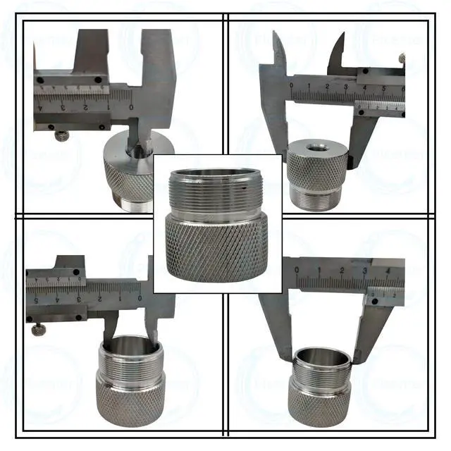 Alt view image 2 of 6 - 1.375''X24 Alum Alloy Cover Cones W/Cleaning Chamber&1/2&5/8-24 Hose Inlet | (12-Pack)