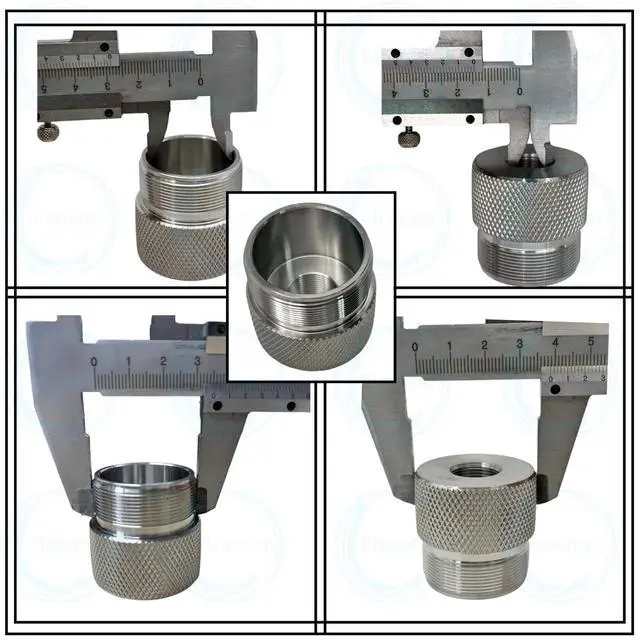 Alt view image 3 of 6 - 1.375''X24 Alum Alloy Cover Cones W/Cleaning Chamber&1/2&5/8-24 Hose Inlet | (12-Pack)
