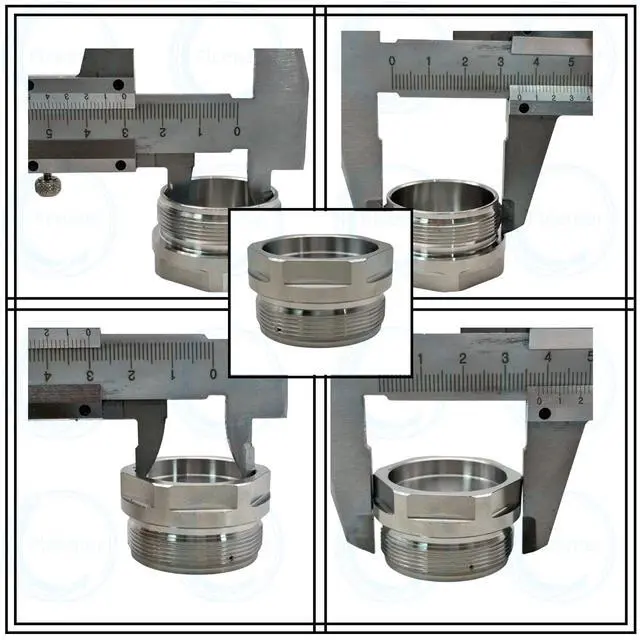 Alt view image 6 of 6 - 1.375''X24 Alum Alloy Cover Cones W/Cleaning Chamber&1/2&5/8-24 Hose Inlet | (12-Pack)