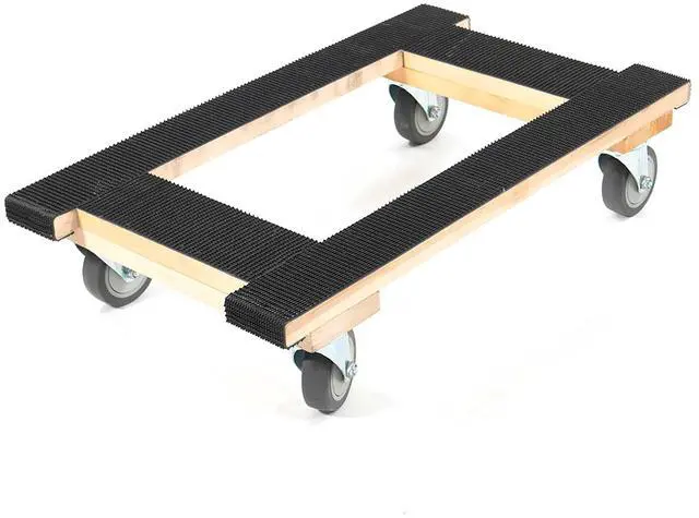 Main image of H-Dolly Moving Dolly 18 Inch x 30 Inch - Heavy Duty Furniture Dolly with Four Rubber Swivel Casters - Rubber Tread Secures Cargo While Moving Dolly