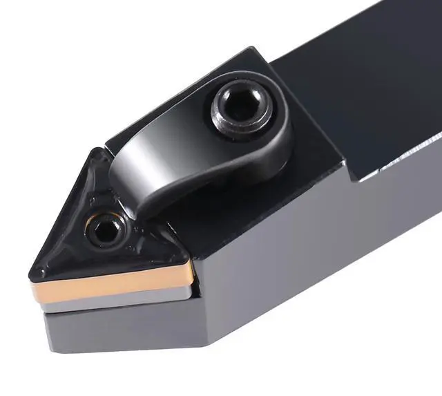 Alt view image 5 of 6 - Accusize MTENN-10-3B Facing Toolholder Kit, 5/8 in Shank | Includes 10 TNMG332 CVD Coated Carbide Inserts, 4-1/2 in OAL, Negative Rake, 30 Deg End Angle, 2313-5014INS
