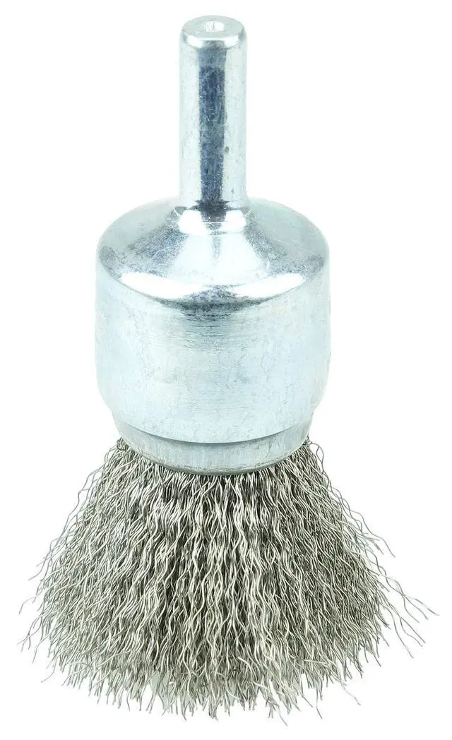 Alt view image 2 of 4 - 10019 3/4" Crimped Wire End Brush,.014" Stainless Steel Fill, Made in The USA (Pack of 10)