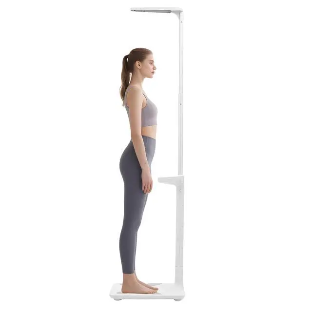 Alt view image 3 of 6 - Professional Digital Physician Scale - Multifunction Body Weight and Ultrasonic Height Analyzer - 440lbs Capacity Medical Scale 31.5-76.77 in