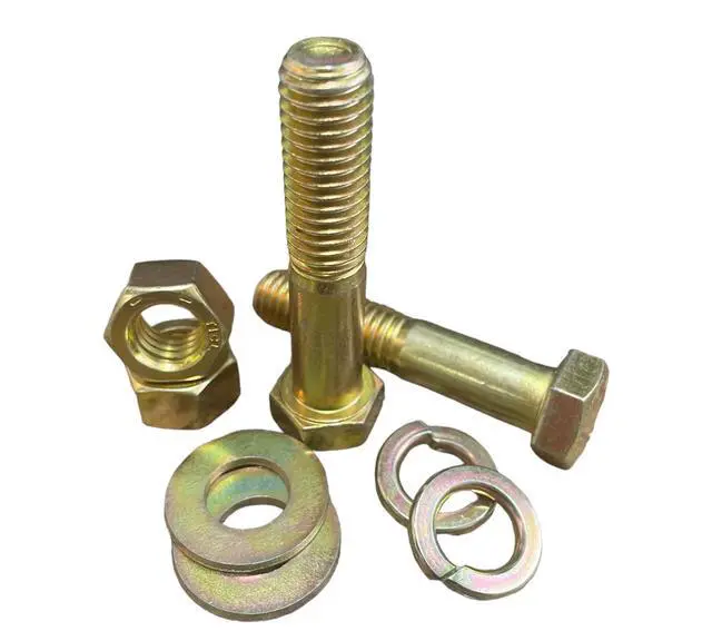 Alt view image 4 of 6 - 1,250 Piece Grade 8 Coarse Thread Nut Bolt Hex Bolt Hex Head Cap Screw & Washer Assortment with Metal Drawer