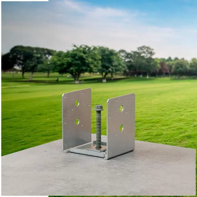 Alt view image 4 of 6 - ABU1010Z ABU ZMAX Galvanized Adjustable Post Base for 10x10