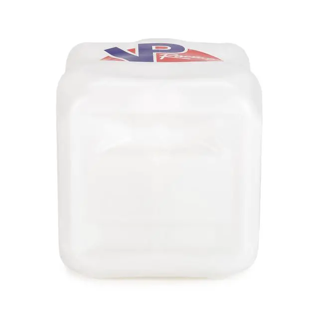 Alt view image 6 of 6 - 5.5 Gallon Square Motorsport Jug White w/ 14" Standard Hose (4 Pack) Close-Trimmed Cap and Neck for Tight Seal