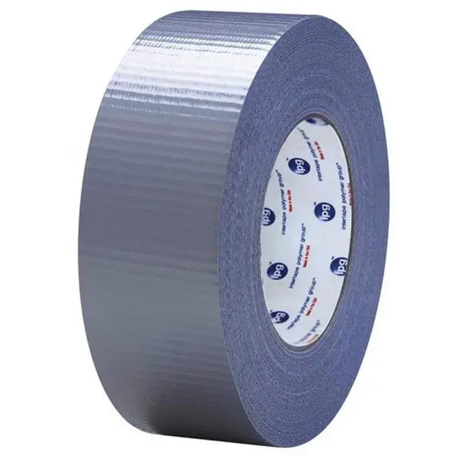 Main image of 83689 Silver PE Film Backing/Natural Rubber/Resin Adhesive/PET Cloth Reinforcement Duct Tape, 18 psi, Tensile Strength, 179.79' Length, 1.88" Width (Pack of 24),761-83689