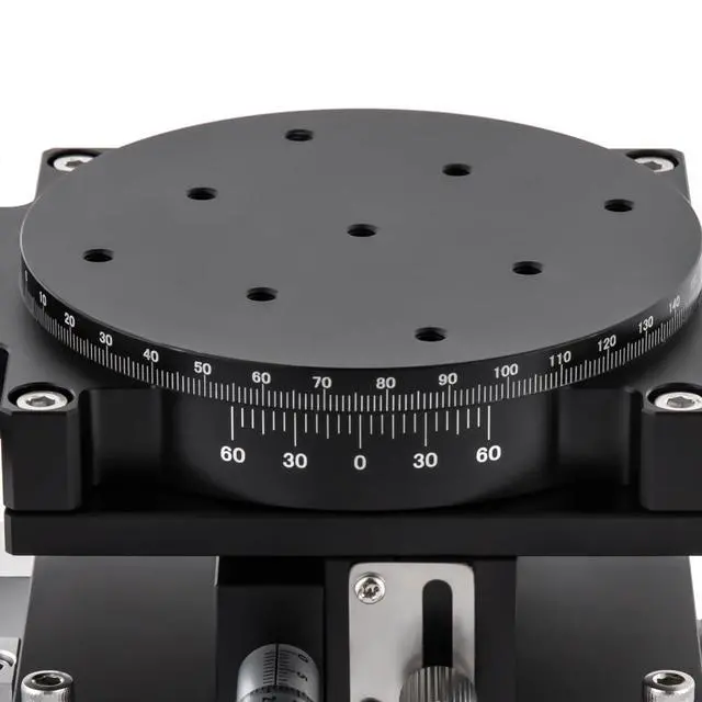 Alt view image 6 of 6 - XYZR 4 Axis 90mmx90mm Manual Linear Positioning Stage Bearing Tuning Platform Sliding Table for Precision Inspection & Equipment Positioning