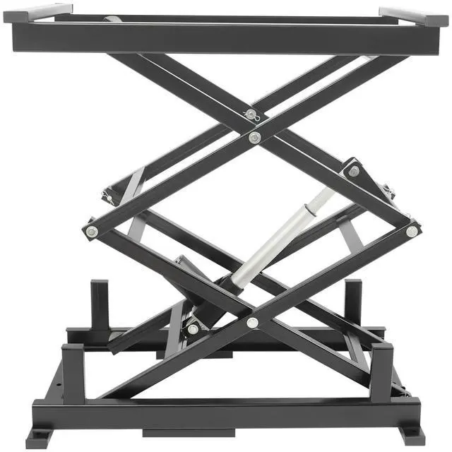 Main image of Electric Scissor Lift Table, 180 Lbs Capacity Lift Table with 10.43-43.31 Inch Adjustable Height Hydraulic Lift Table with Remote and Manual Control for Material Handling Workshops and Garages