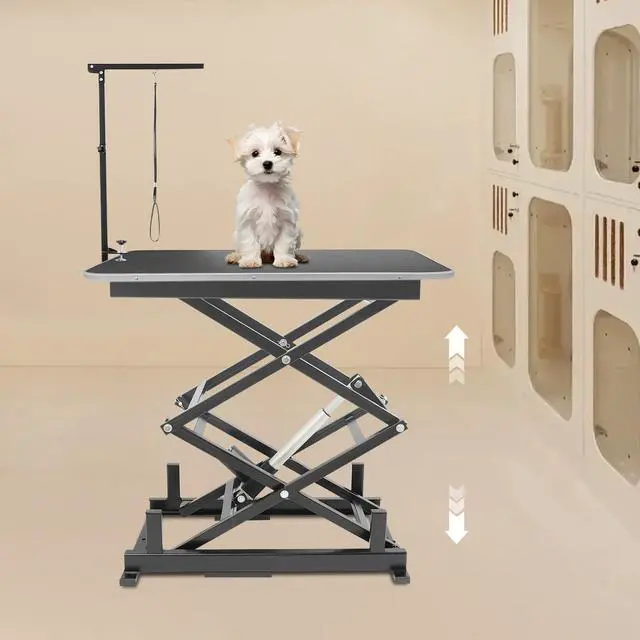Alt view image 4 of 6 - Electric Scissor Lift Table, 180 Lbs Capacity Lift Table with 10.43-43.31 Inch Adjustable Height Hydraulic Lift Table with Remote and Manual Control for Material Handling Workshops and Garages