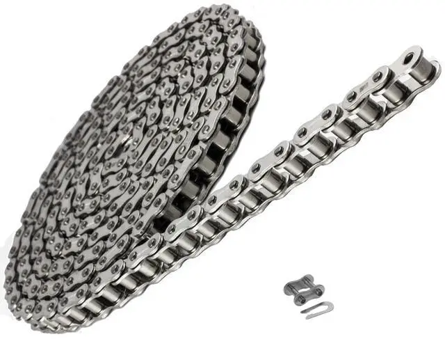 Main image of 60 SS Stainless Steel Roller Chain 10 Feet with 1 Connecting Link