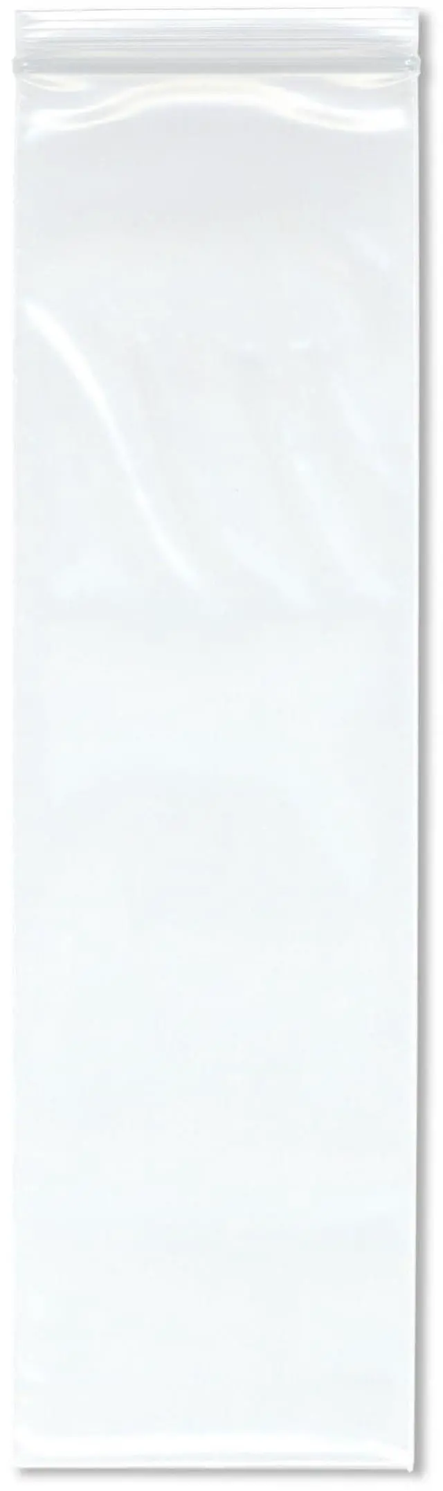 Main image of 4" x 14" (Case of 1,000), 4 Mil Heavy Duty Zipper Reclosable Plastic Bags