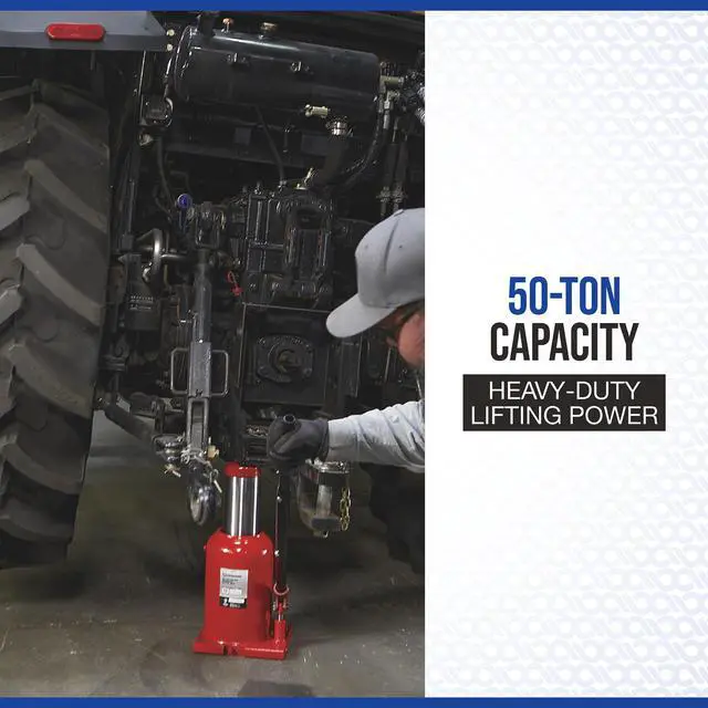 Alt view image 3 of 6 - 50-Ton Hydraulic Bottle Jack with Welded Base
