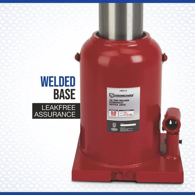 Alt view image 6 of 6 - 50-Ton Hydraulic Bottle Jack with Welded Base