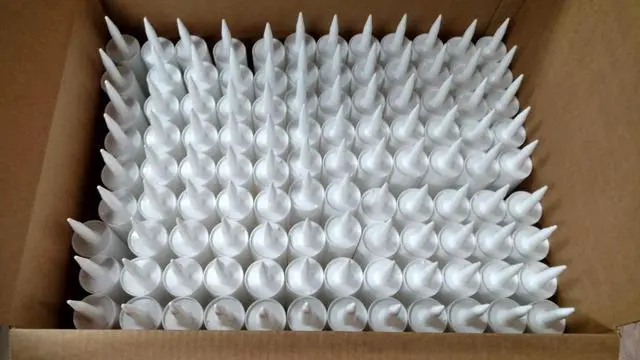 Main image of Empty Fillable Plastic Caulk Tube 300 ml. Also Know as 10 oz. 11 oz. Standard Size and Pint Size Caulk Tube with a Non-Removable Tip (100 Pack)