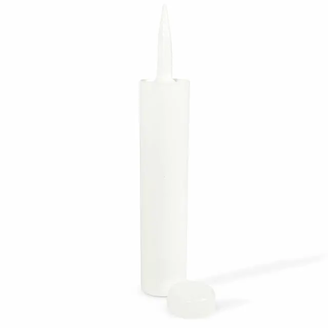 Alt view image 2 of 6 - Empty Fillable Plastic Caulk Tube 300 ml. Also Know as 10 oz. 11 oz. Standard Size and Pint Size Caulk Tube with a Non-Removable Tip (100 Pack)