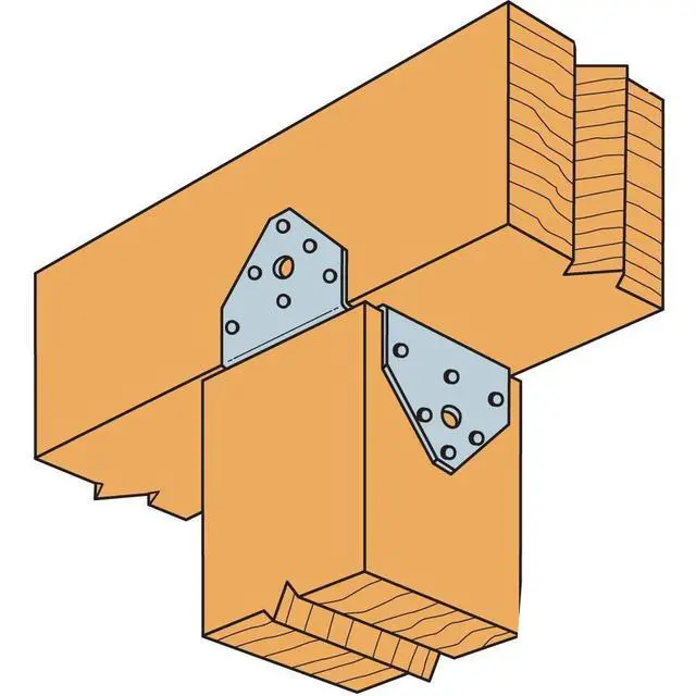 Alt view image 2 of 2 - BC6Z-10PK Post Cap/Base - ZMAX Galvanized 18-Gauge Steel, 6x6 Post Cap, 10 Pack