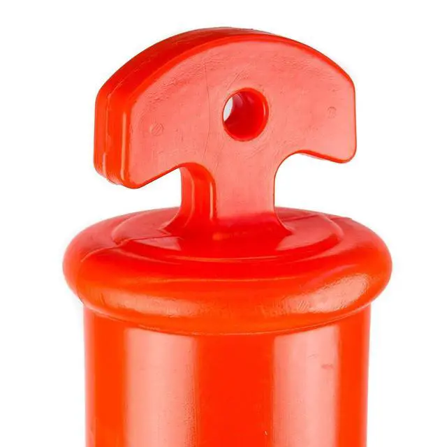 Alt view image 2 of 4 - (Pack of 5) RK DPOST2T Polyethylene Portable Delineator Post Replacement, 42" Height (Post Only, Orange)