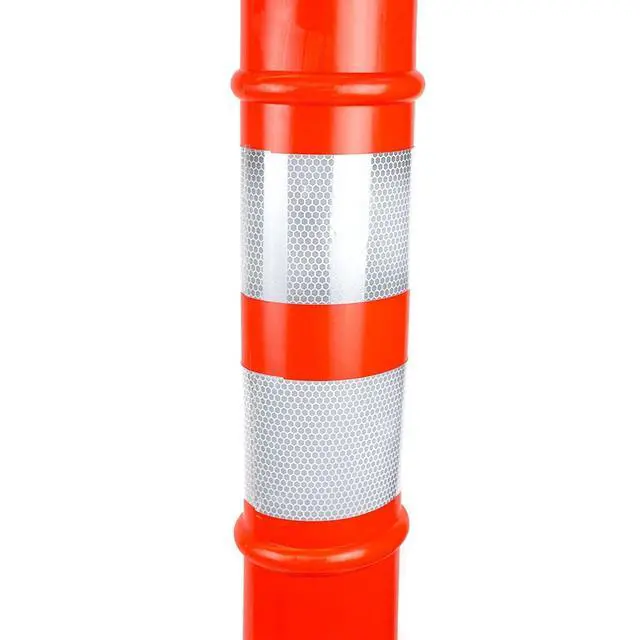 Alt view image 4 of 4 - (Pack of 5) RK DPOST2T Polyethylene Portable Delineator Post Replacement, 42" Height (Post Only, Orange)