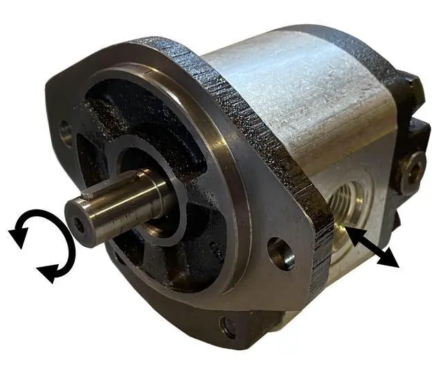 Alt view image 2 of 6 - Hydraulic Gear Motor or Pump bi-Direction Rotation, 8-26 cc/rev (0.488-1.58 in3/rev) 2-17gpm 21-40HP 2500-3600 PSI SAE A Mount, MFEG Series
