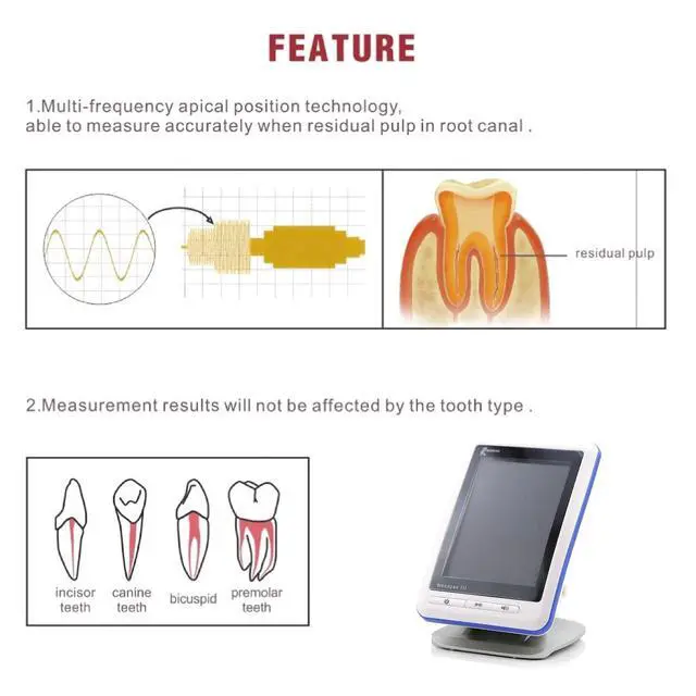 Alt view image 3 of 6 - Woodpecker Woodpex III Endodonitc Apex Locators Root Canal Finder Measure Sold by