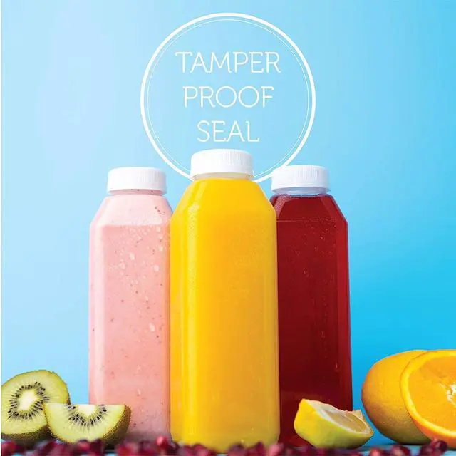 Alt view image 2 of 6 - Disposable Plastic Juice Bottles-16 Oz with Lids | 160 Pack | for Water, Orange Apple Lemon Juicing, Smoothies, Milk, Reusable, BPA Free, Tamper-Proof Caps, Catering, Takeout