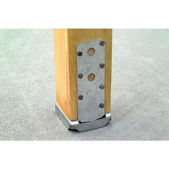 Alt view image 5 of 6 - PBS44AZ PBS ZMAX Galvanized Standoff Post Base for 4x4 (Pack of 10)