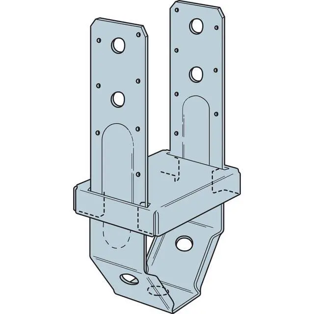 Alt view image 6 of 6 - PBS44AZ PBS ZMAX Galvanized Standoff Post Base for 4x4 (Pack of 10)