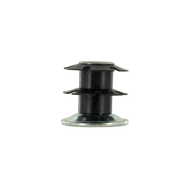 Alt view image 3 of 6 - Industries Double Star Threaded Caster Insert | Heat Treated Steel | Fits 1-1/8 Inch Round 16-18 Gauge Tube | Thread: 3/8-16 | 100 Pack