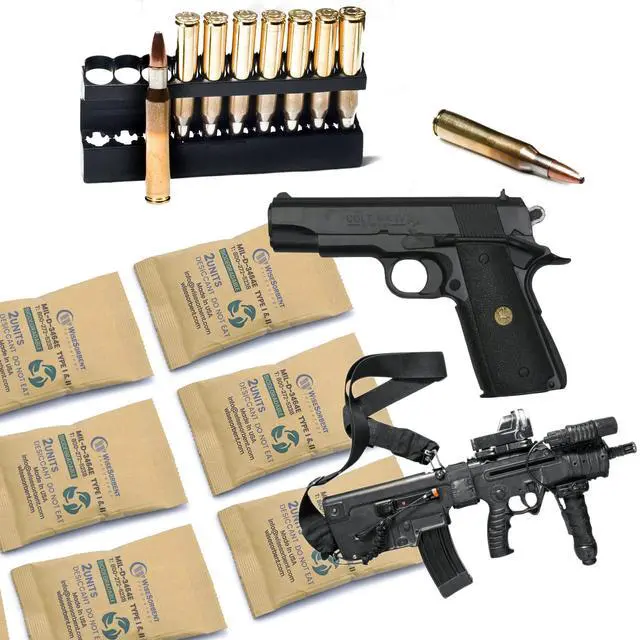 Alt view image 5 of 6 - Kraft Clay Desiccants Packs for Safe, 66 Gram 180 Pack Dehumidifier for Gun Safe, Military Grade Moisture Absorbers, Conforms to MIL-D-3464E Type I & II Absorbents