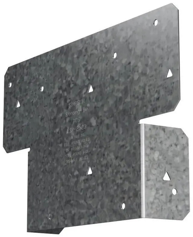 Main image of AC6Z AC ZMAX Galvanized Adjustable Post Cap for 6X (Pack of 20)