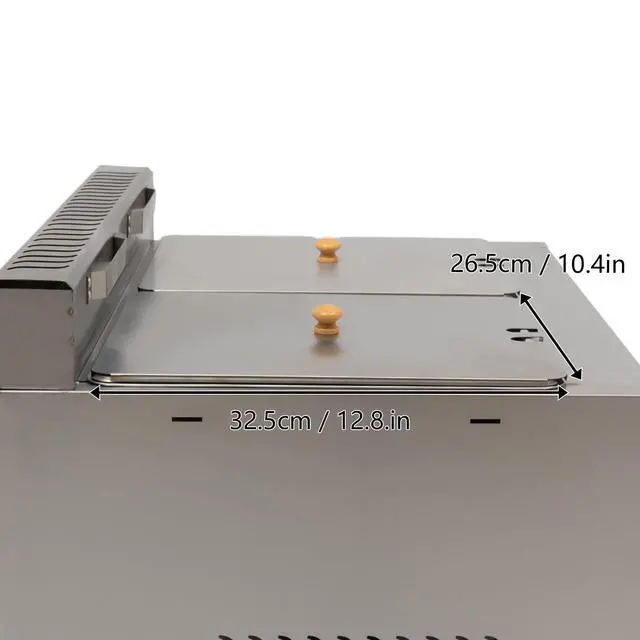 Alt view image 4 of 6 - Propane LPG Gas Deep Fryer 2 Burners Commercial Countertop Deep Gas Fryer Natural Gas Food Warmer Stainless Steel 6L ×2 for French Fries Restaurant Home Kitchen, without Baskets (US Stock)
