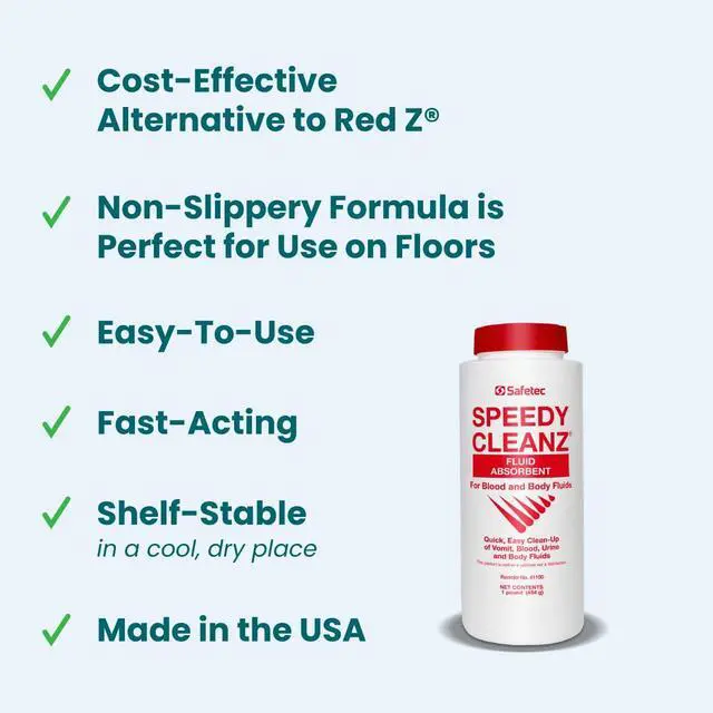 Alt view image 6 of 6 - Speedy Cleanz Fluid Absorbent 16oz. Shaker Top Bottle (12 bottles/case) (for urine, vomit and body fluid spills)