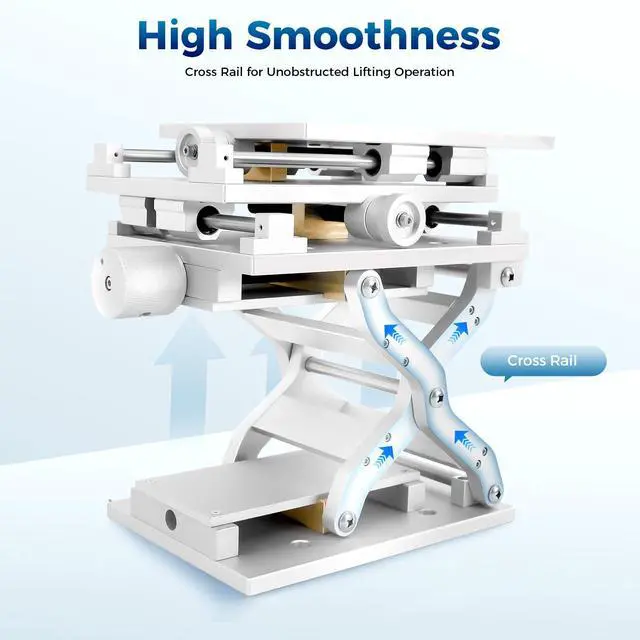 Alt view image 6 of 6 - XYZ 3 Axis Moving Workbench, 3D Positioning Moving Table Laser Marking Engraving Machine 8.26 x 5.90in Portable XYZ Axis Lifting Marking Platform for Optical Experiment (210x150mm)