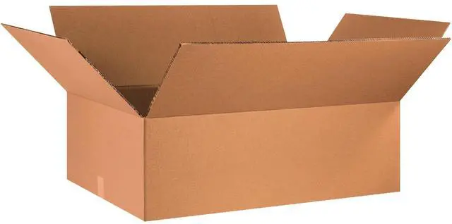 Main image of 5 Pack of Heavy-Duty Double Wall Corrugated Cardboard Boxes, 36" L x 24" W x 12" H, Kraft, Shipping, Packing and Moving