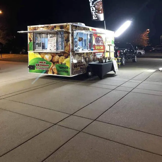 Main image of Food Truck Service Area Light Single 5 Foot Pole 10,000 Lumens