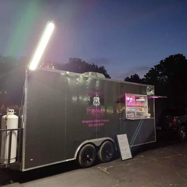 Alt view image 2 of 4 - Food Truck Service Area Light Single 5 Foot Pole 10,000 Lumens