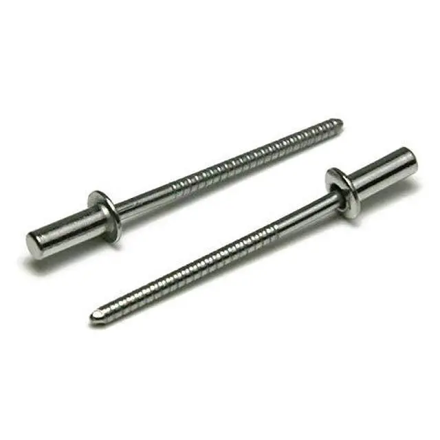 Alt view image 2 of 3 - Closed End Sealed Pop Rivets 1/8#4CE Stainless Steel Blind Rivets 4-4, 1/8" x 1/4" Grip (0.188-0.250) QTY 1000