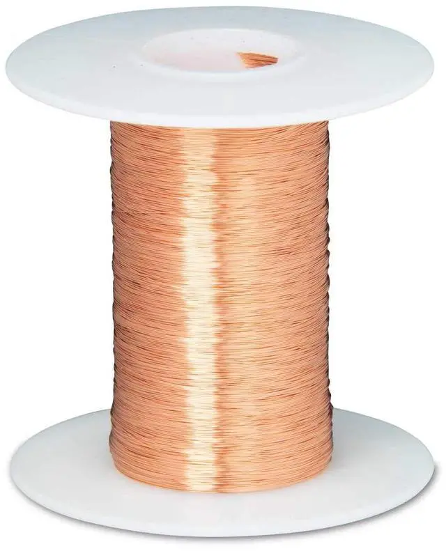 Main image of Bare Copper Wire, Buss Wire, 30 AWG, 1000' Length, 0.0100" Diameter, Natural